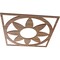 Ekena Millwork Blume Wood Fretwork Pierced Ceiling Medallion, Walnut, 18"OD x 6 1/4"ID x 3/8"T CMWP18X18X0375BLWA - alternate 5